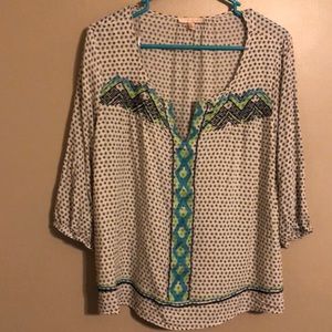 NWOT Skies are Blue 3/4 sleeve blouse Sz XLP